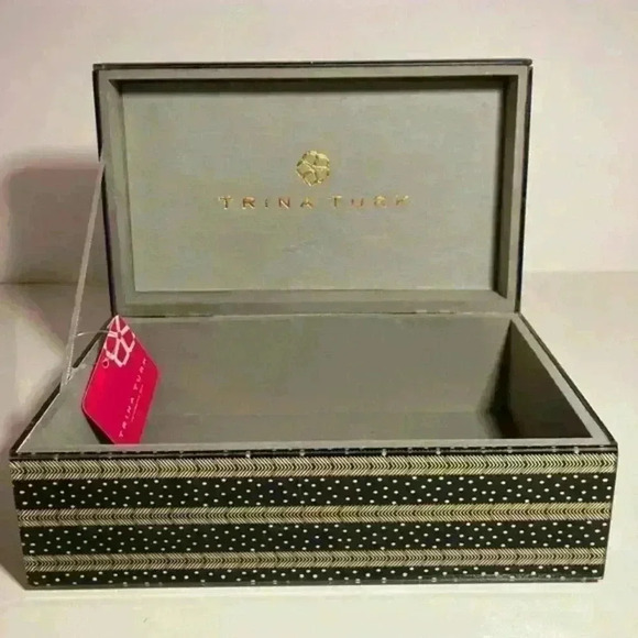 Trina Turk Acrylic Floral Jewelry Box - Picture 1 of 16